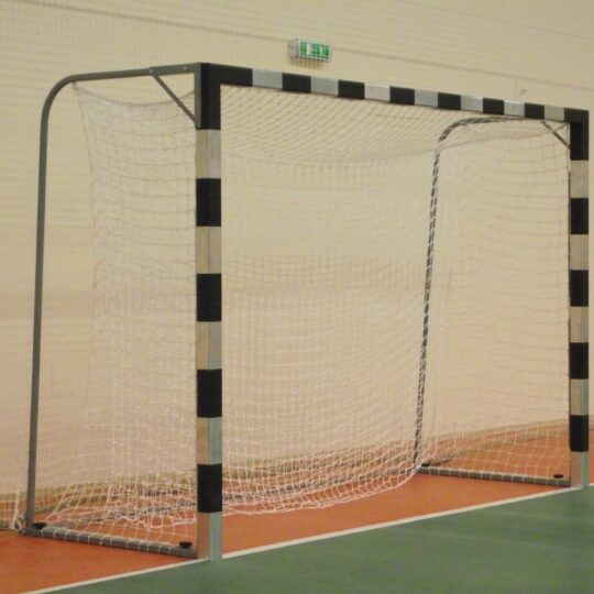 Poarta handbal otel fixare pe teren cu plasa