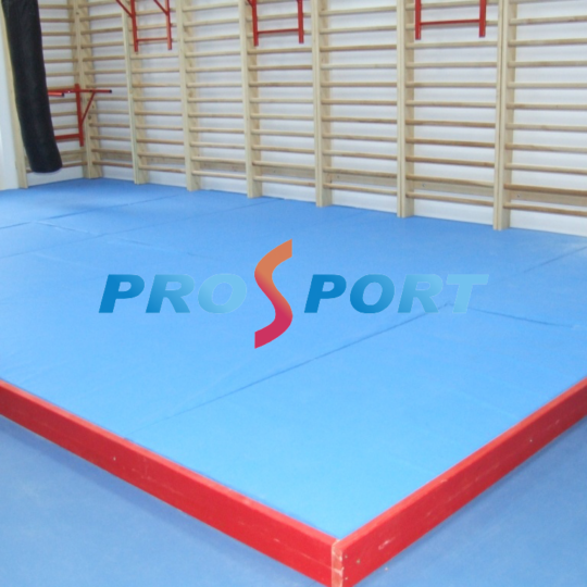 Podium pentru judo dispus in sala