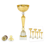 Cupa PRO46226 design auriu cu baza argintie