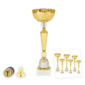 Cupa PRO46226 design auriu cu baza argintie