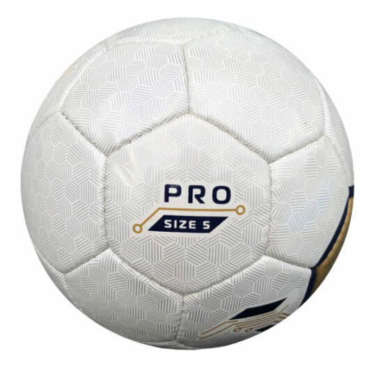 Minge fotbal ALVIC Pro culoarea alba cu design maro si negru