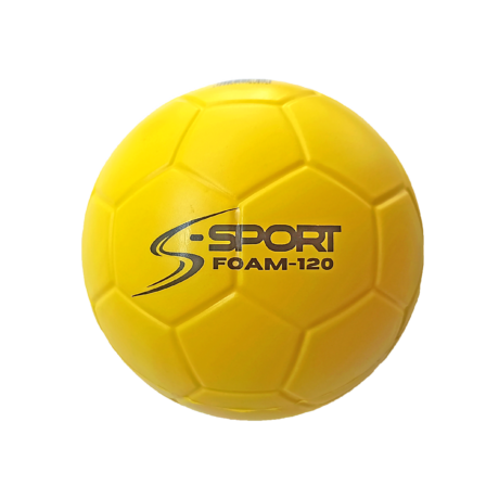 minge handbal din burete cu diametru 12 cm, culoarea galbena
