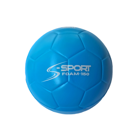 minge handbal din burete cu diametru 15 cm, culoarea albastra