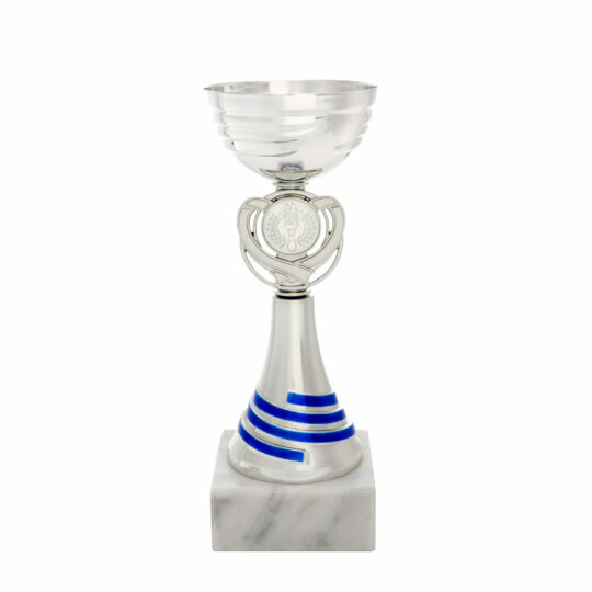 Cupa pro68423 design argintiu cu albastru