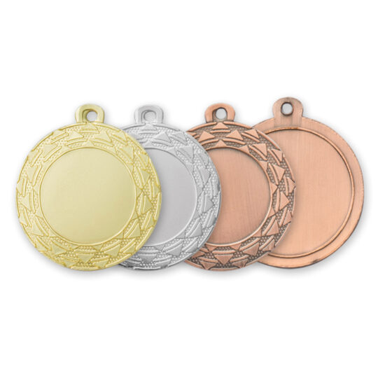 Medalia E404 versiunile aurie, argintie si bronz