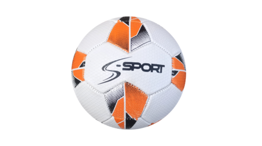 minge handbal s-sport nr.0 design alb cu portocaliu