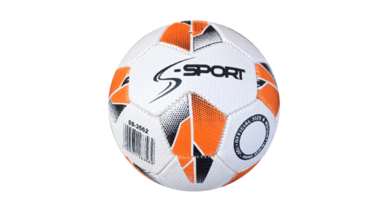 minge handbal s-sport nr.0 design alb cu portocaliu