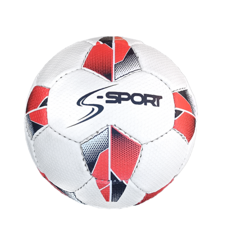 minge handbal s-sport n.1 design rosu cu alb