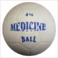minge medicinala PVC 4kg culoarea alba