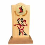 Trofeu dans lemn Tango fara personalizare pe soclu